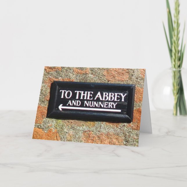 Funny Nunnery Card (Front)