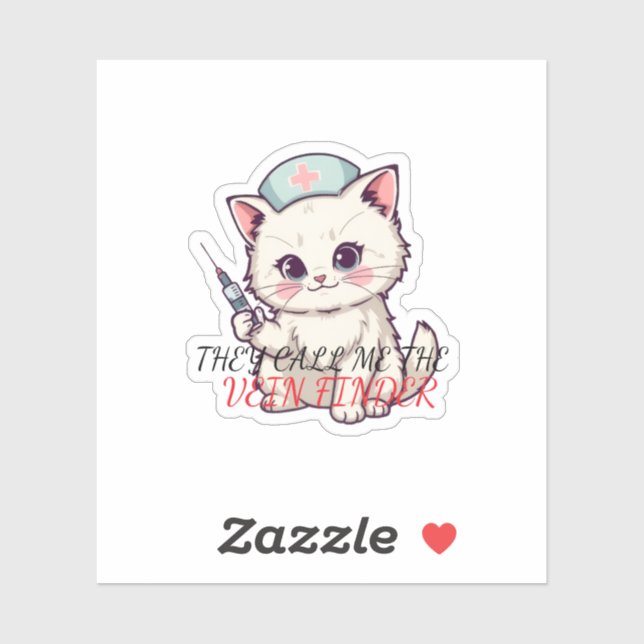 Funny Nurse Cat The Vein Finder Personalized (Sheet)