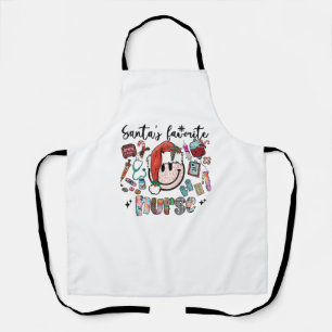 Funny Nurse Christmas Nursing Xmas Holiday Apron