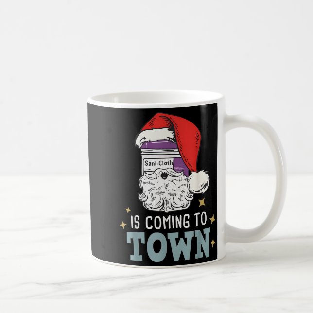 Funny Nurse Christmas Rn Tech Medical Istant Holid Coffee Mug (Right)