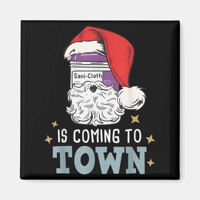 Funny Nurse Christmas Rn Tech Medical Istant Holid Magnet (Front)