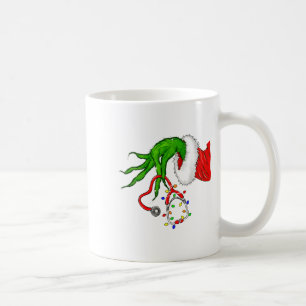 Funny Nurse Christmas Stethoscope Nurses Xmas Ligh Coffee Mug