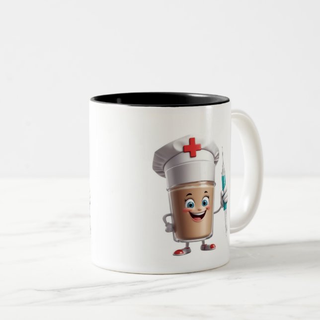 Funny Nurse Coffee Mug (Front Right)