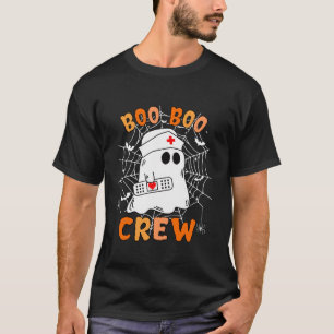 Funny Nurse Crew Halloween Ghost Pumpkins Nursing T-Shirt