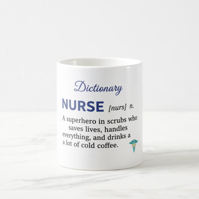 Funny Nurse Definition Gift  Coffee Mug (Center)