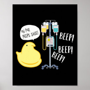 Funny Nurse Easter, Iv Pump, Med Surg Icu Peds Pic Poster