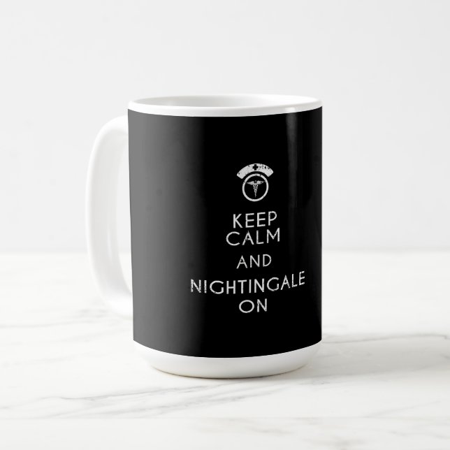 Funny Nurse Florence Nightingale Nurse Gift RN Coffee Mug (Front Left)