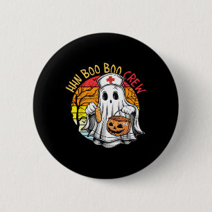Funny Nurse Ghost Hhn Boo Boo Crew Halloween Costu 6 Cm Round Badge