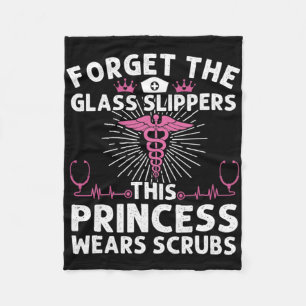 Funny Nurse Gift For Women Cool This Princess Wear Fleece Blanket