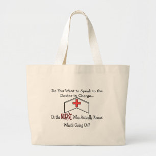 Funny Nurse Gifts Large Tote Bag