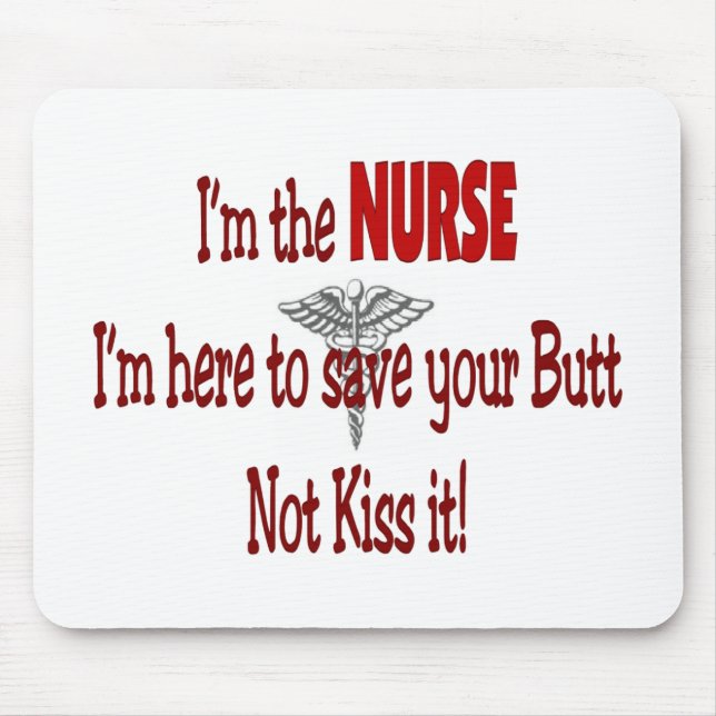 Funny Nurse Gifts Mouse Pad (Front)