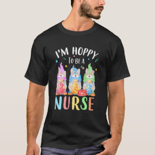 Funny Nurse Gnomes Easter Day Bunny Eggs RN ICU CN T-Shirt