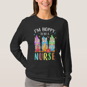 Funny Nurse Gnomes Easter Day Bunny Eggs Rn Icu Cn T-Shirt