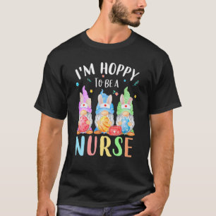 Funny Nurse Gnomes Easter Day Bunny Eggs RN ICU CN T-Shirt