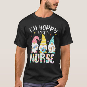 Funny Nurse Gnomes Easter Day Gnomies Bunny Eggs R T-Shirt