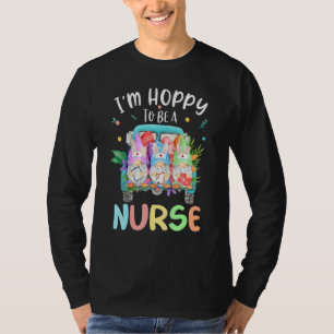 Funny Nurse Gnomes Easter Day Gnomies Bunny Rn Icu T-Shirt