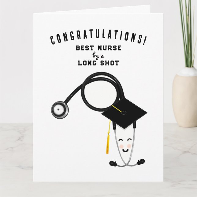 Funny Nurse Graduation Card (Front)