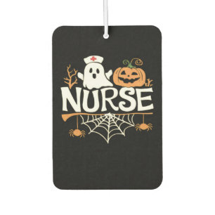 Funny Nurse Halloween Ghost Design Essential T-Shi Car Air Freshener