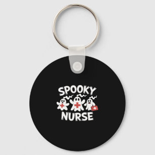 Funny Nurse Halloween Key Ring