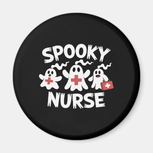 Funny Nurse Halloween Magnet