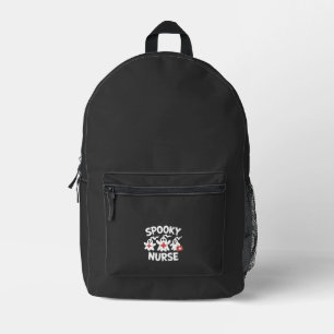 Funny Nurse Halloween Printed Backpack