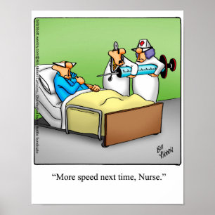 Funny Nurse Humour Poster Gift