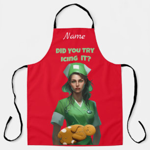 Funny Nurse Icing It Thunder_Cove Apron