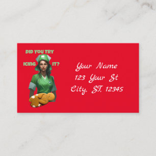 Funny Nurse Icing It Thunder_Cove Business Card