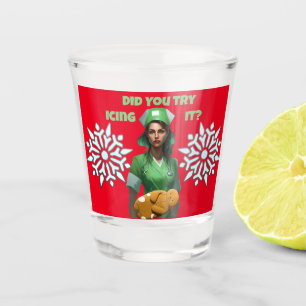 Funny Nurse Icing It Thunder_Cove Shot Glass