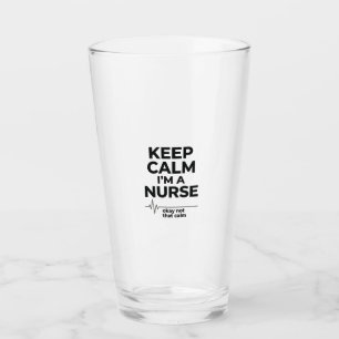 Funny Nurse Keep Calm Vintage Engraving Shirt Desi Glass