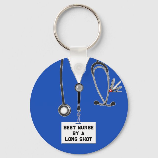 Funny Nurse Key Ring (Front)