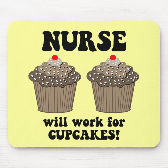 Funny nurse mouse pad (Front)