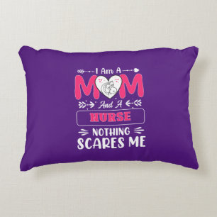 Funny Nurse Mum, Nurse Mum funny quotes Decorative Cushion