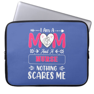 Funny Nurse Mum, Nurse Mum funny quotes Laptop Sleeve