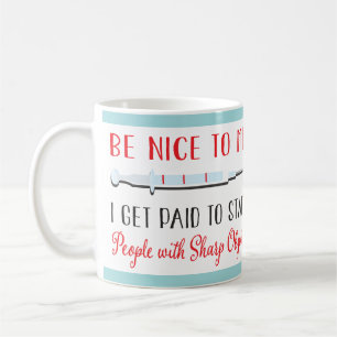 Funny Nurse or Doctor Medical needle mug