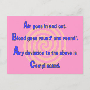 Funny Nurse or Respiratory Therapy Gifts Postcard