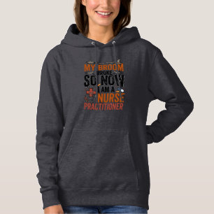 Funny Nurse Practitioner Witch Halloween Design_1 Hoodie