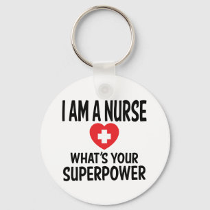 Funny Nurse Quote - LPN, RN, Nursing, Nurses Key Ring