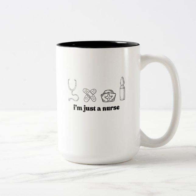 Funny Nurse Quote Minimal Medical Mug (Right)