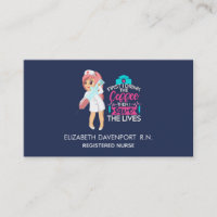 Funny Nurse Saying with Big Hypodermic Needle