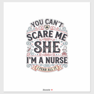 Funny Nurse Scare Me Vintage Halloween Shirt Desig
