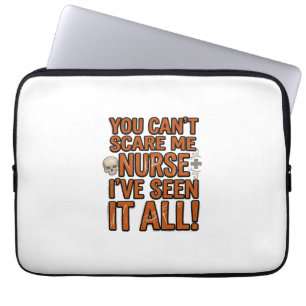 Funny Nurse Seen It All Vintage Halloween Design_1 Laptop Sleeve