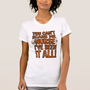 Funny Nurse Seen It All Vintage Halloween Design_1 T-Shirt