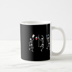 Funny Nurse Skeleton Halloween Skeleton Costume Coffee Mug