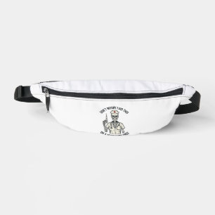 Funny Nurse Skeleton Syringe Vintage Engraving Des Bum Bags