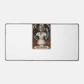 Funny Nurse Skeleton Tarot Card Halloween Nursing  Desk Mat