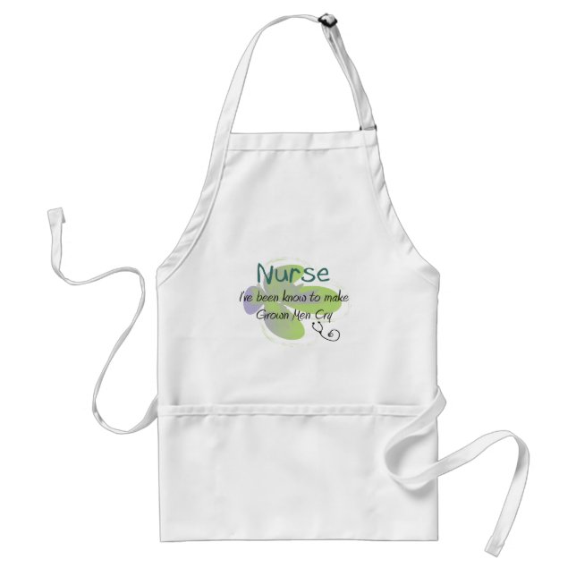 Funny Nurse T-shirts and gifts "Grown Men Cry" Standard Apron (Front)
