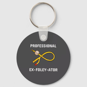 Funny Nurse Urology Crew T- Catheter Joke Student Key Ring