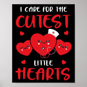Funny Nurse Valentine’s Day Rn Icu Er Women V-day  Poster