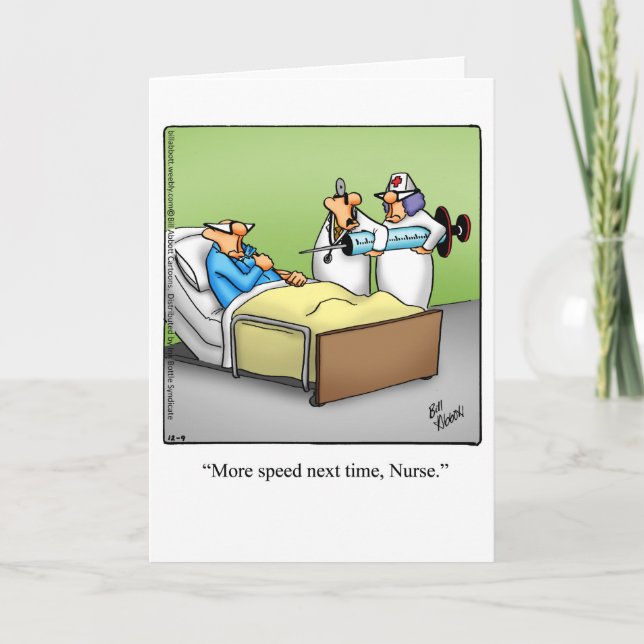 Funny Nursing School Graduation Congratuation Card (Front)